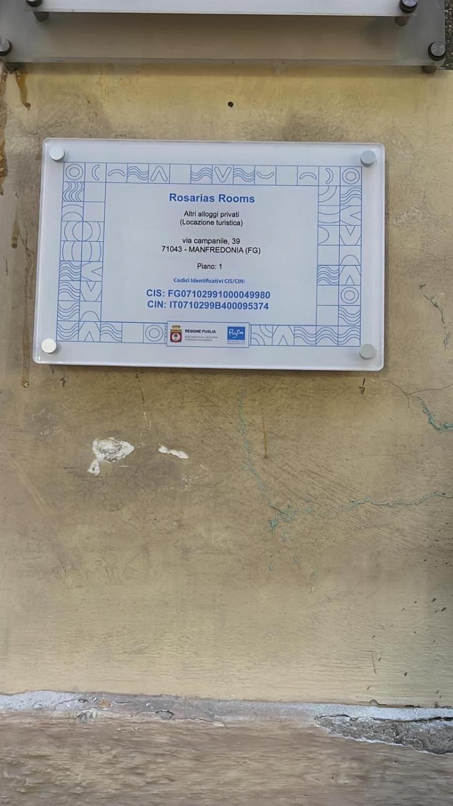 Rosarias Rooms Манфредония Экстерьер фото